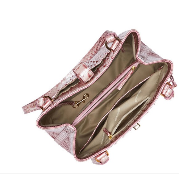 Brahmin Fiora Pink Icing Bucket leather bag AND matching ADY NWT GORGEOUS SET - Picture 8 of 11